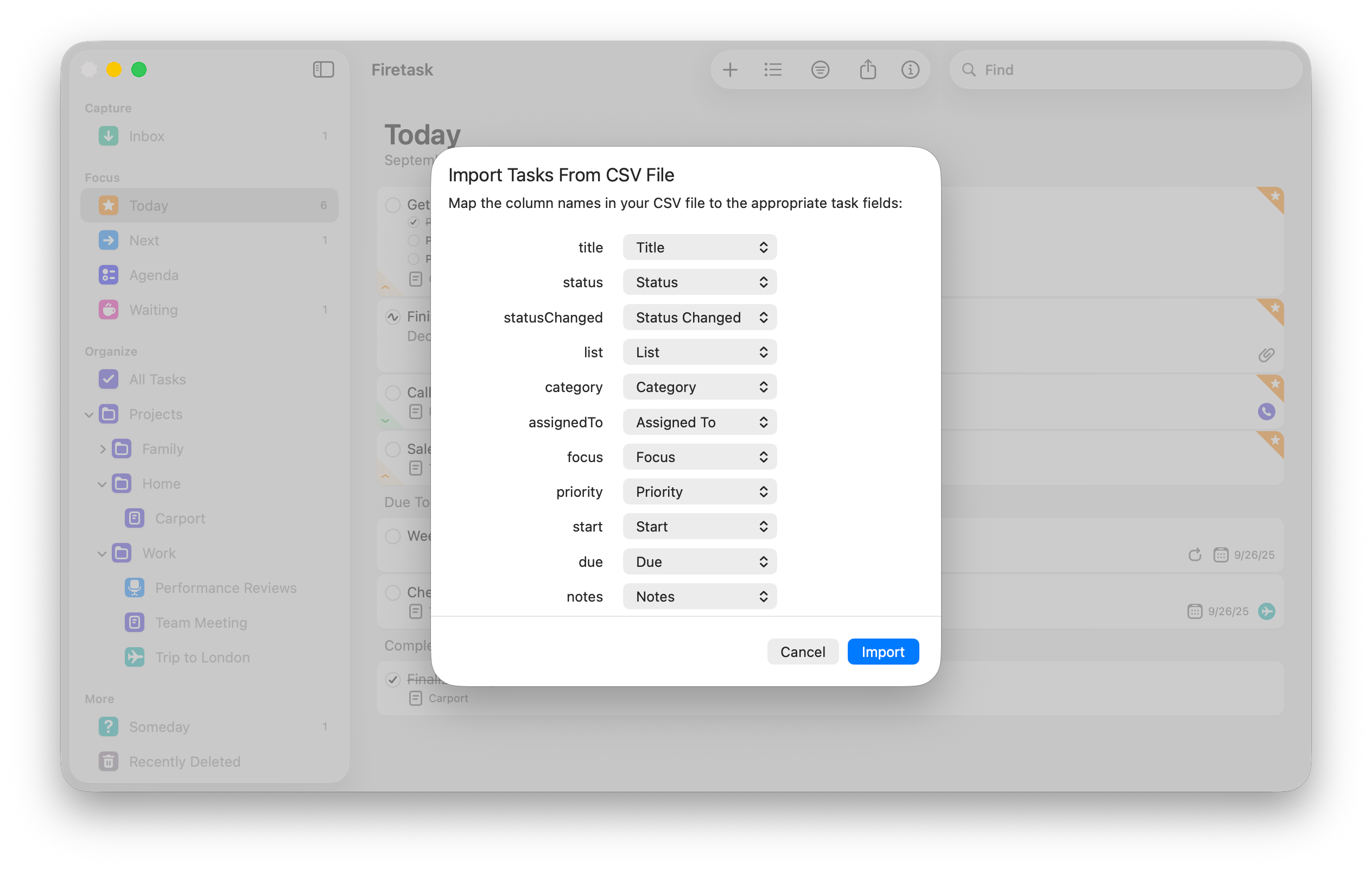 CSV Import Wizard