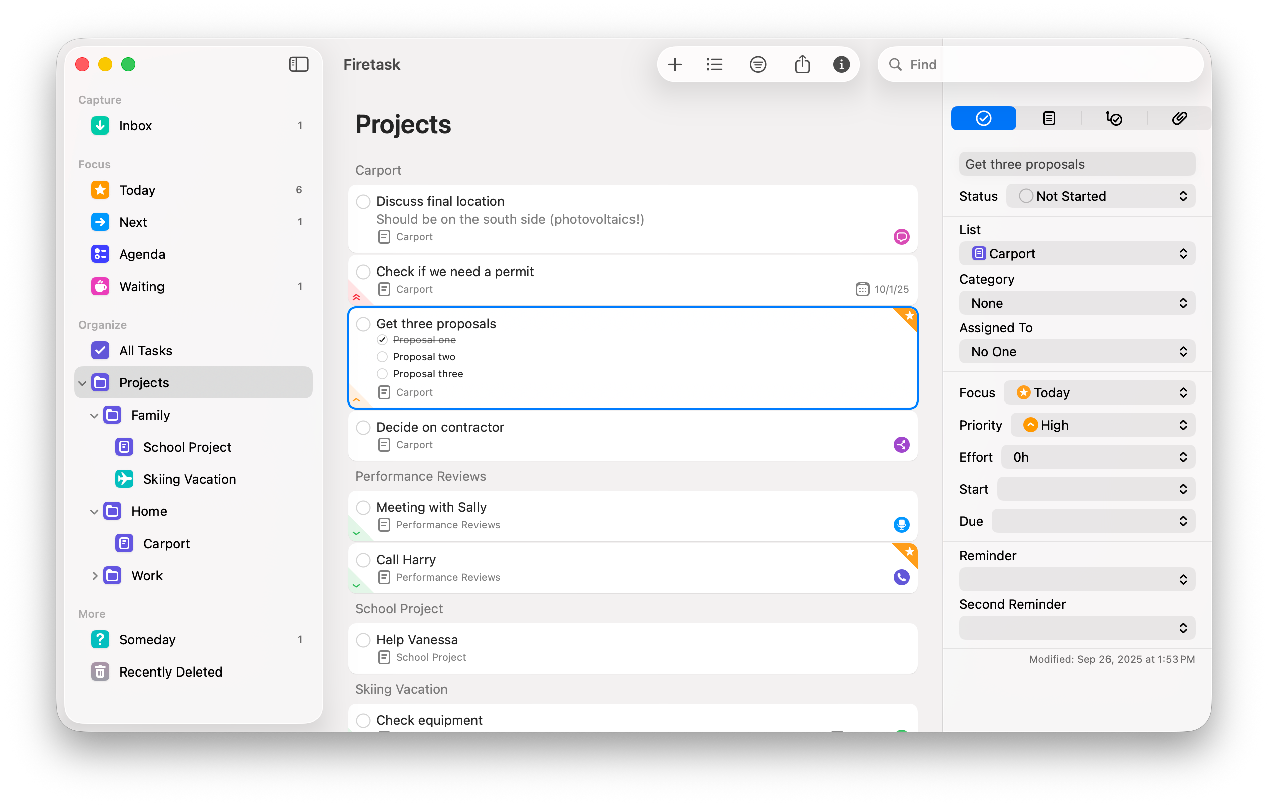 Task Sidebar